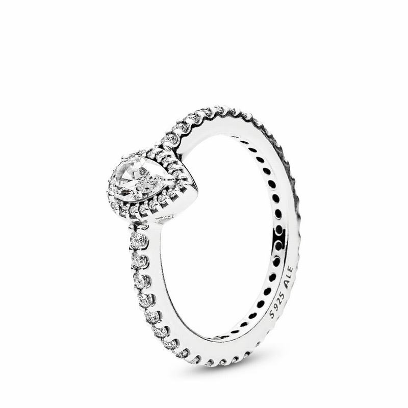 Pandora Australia Radiant Teardrop Promise Ring - Sterling Silver | EIZRGP062